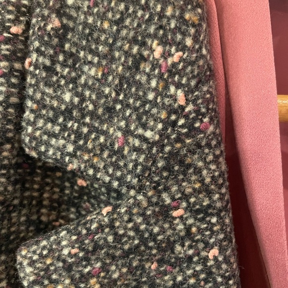 MaxMara 3 Piece Suit Skirt Blazer Jacket Blouse Wool Silk Tweed M - Picture 7 of 13